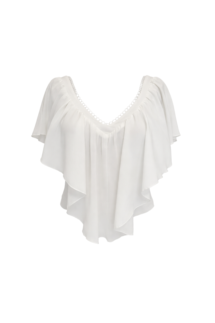"Vera" top white