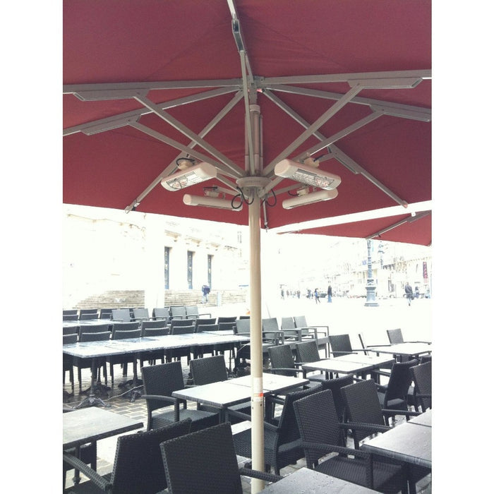 Victory HLWA Series 19" White Parasol Mounted