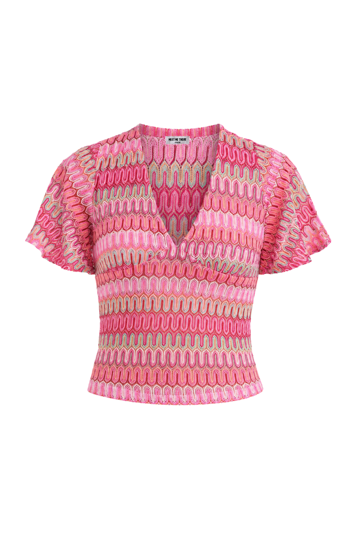 "Vida" top pink