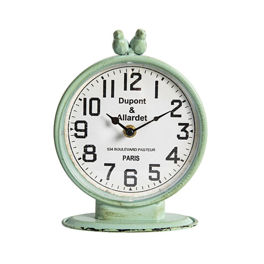 Vintage Bluebirds Mantel Clock 22x16.5cm