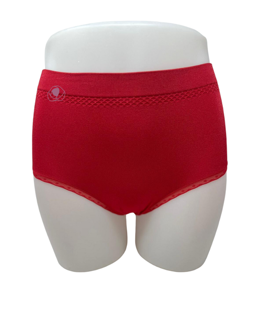 Wacoal 875374 Barbados Cherry B-Smooth Seamless Full Brief with Lace myselflingerie.com