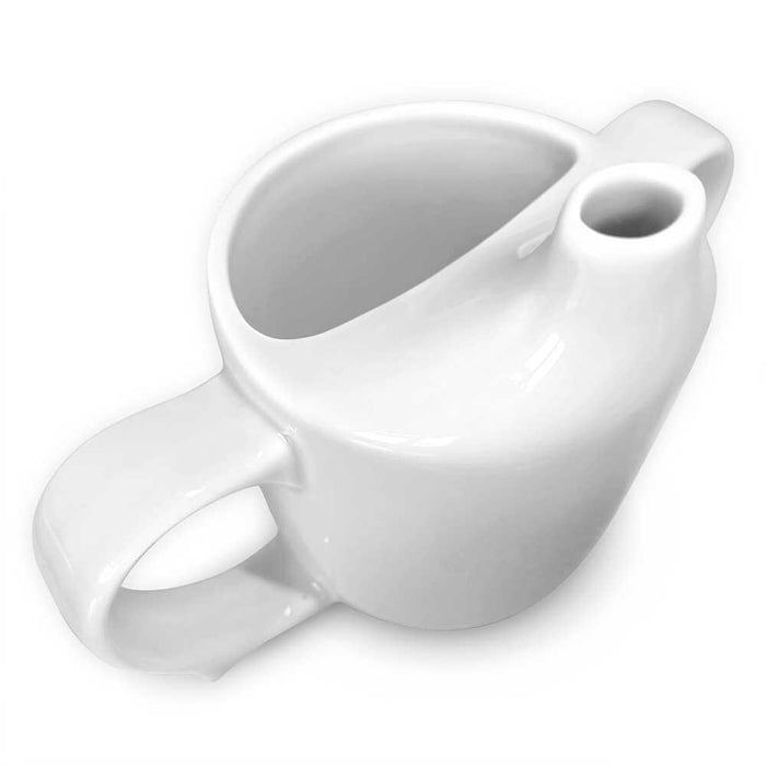 Close-up of a feature of Wade Dignity Two Handled Feeding Cup.