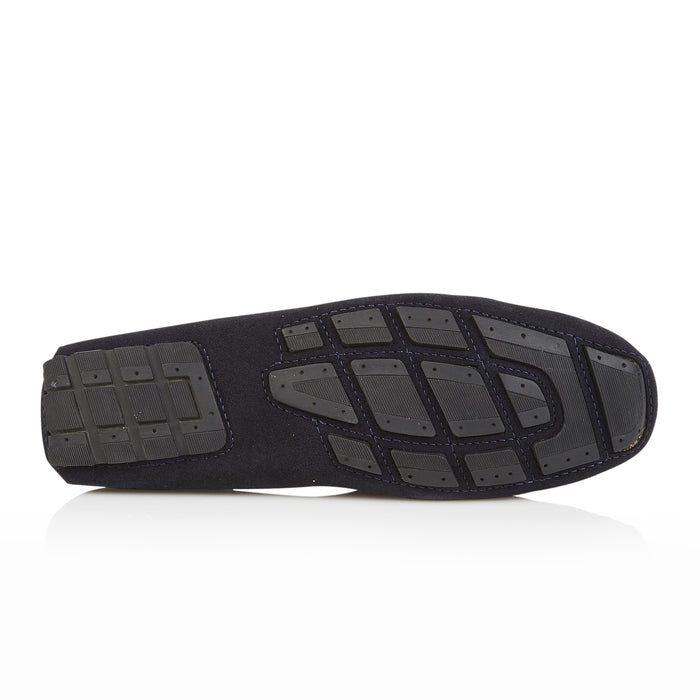 Walbrook Suede Leather Slippers - Navy