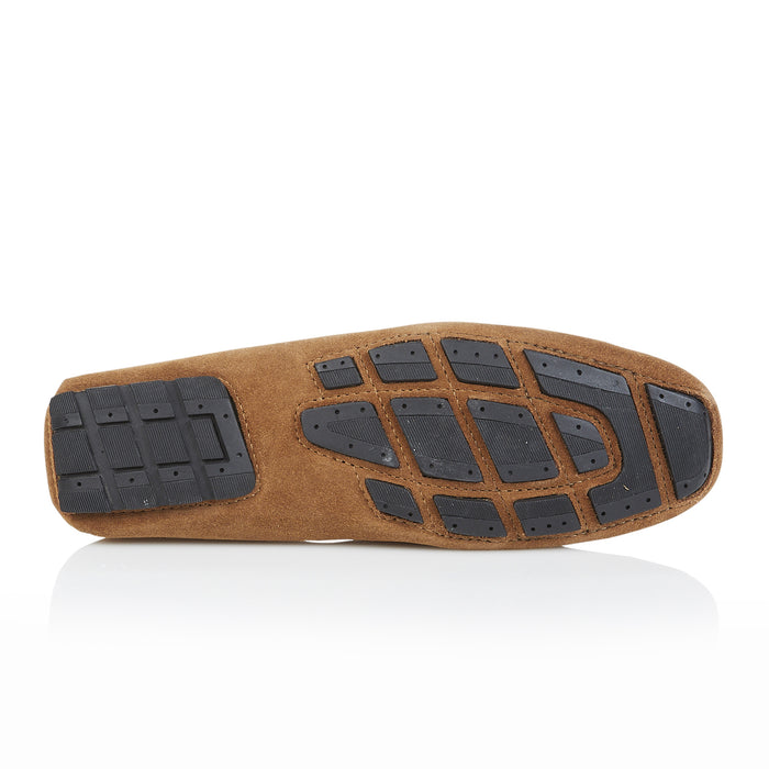 Walbrook Suede Leather Slippers - Tan