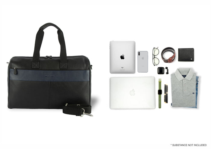 Walter Leather Holdalls - Black