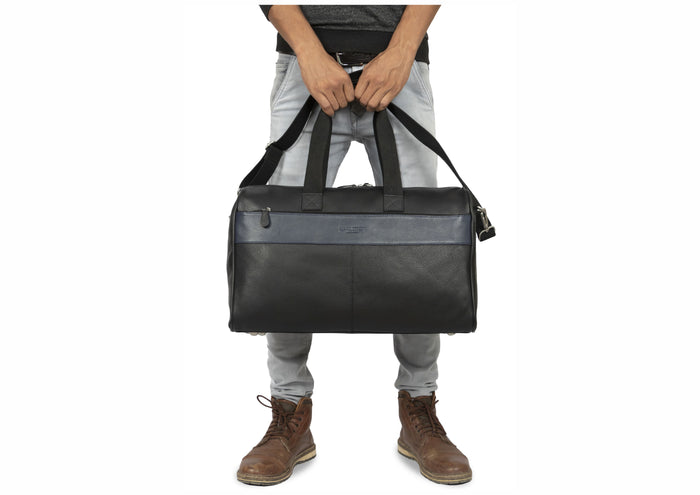 Walter Leather Holdalls - Black