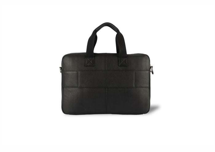 Walter Leather Laptop Bags - Black