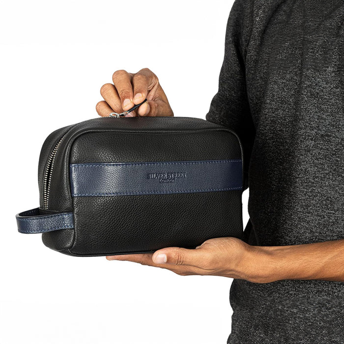 Walter Leather Washbags  - Blue