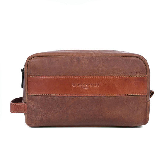 Walter Leather Washbags  - Tan