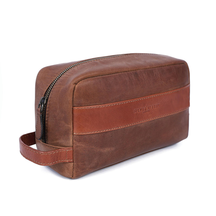 Walter Leather Washbags  - Tan