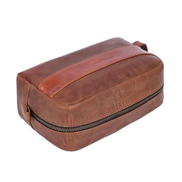 Walter Leather Washbags  - Tan