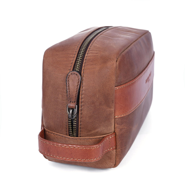 Walter Leather Washbags  - Tan