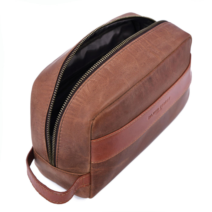 Walter Leather Washbags  - Tan