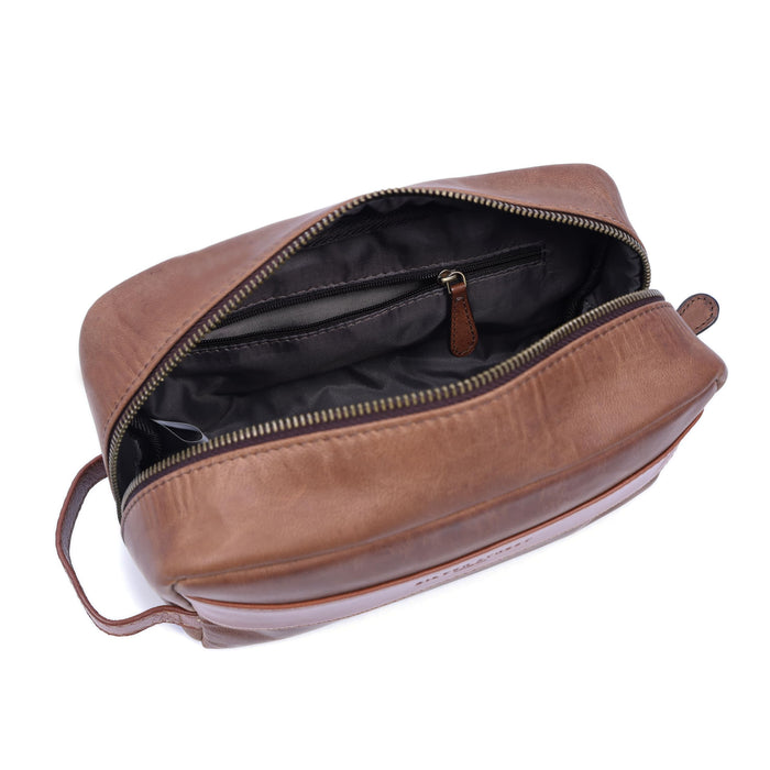 Walter Leather Washbags  - Tan