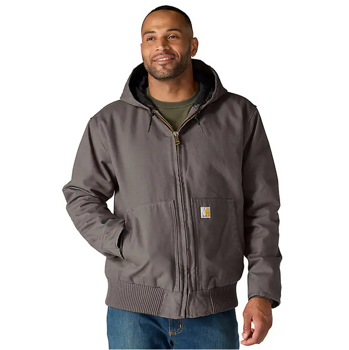Carhartt Washed Duck active jacket in gravel