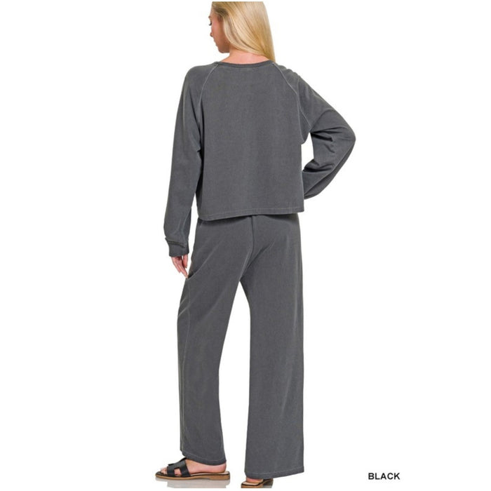 Washed Pullover & Pants (Sold Seperately~3 Color options) - 260 Broadway Boutique