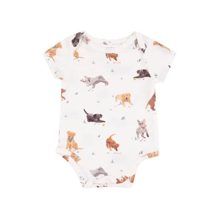 Watercolor Puppies | Bodysuit Onesie