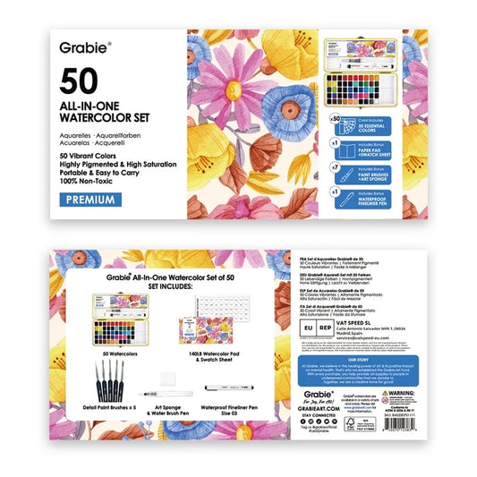 Watercolor Set Of 50