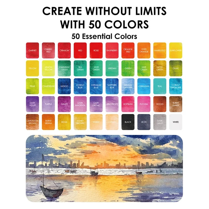 Watercolor Set Of 50