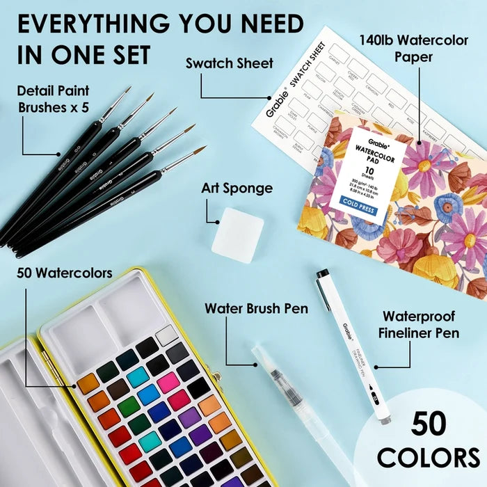 Watercolor Set Of 50