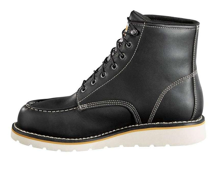 Carhartt soft toe wedge work boot, detail view of the wedge outsole