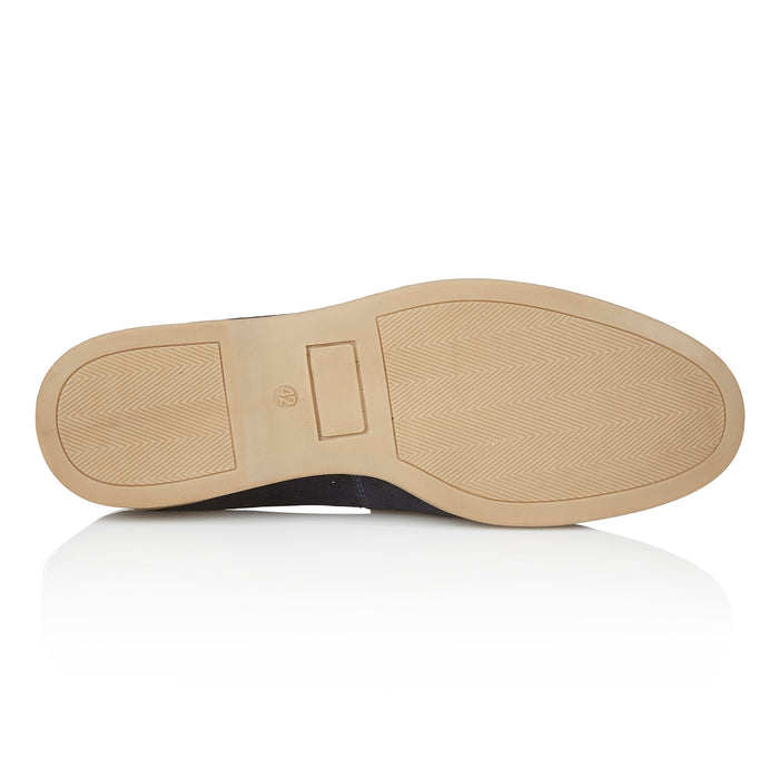 Wembley Suede Leather Tassel Loafers - Navy