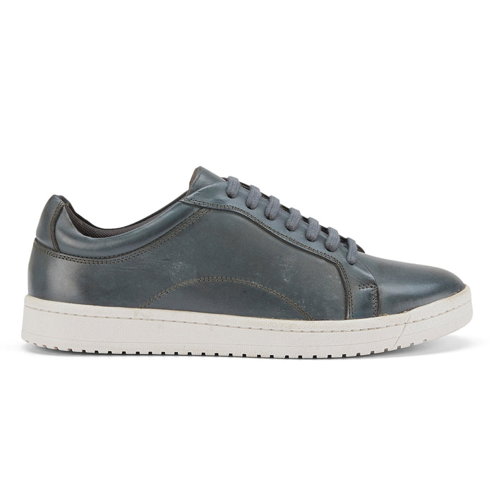 Westcote Leather Smart Casual Trainers - Grey
