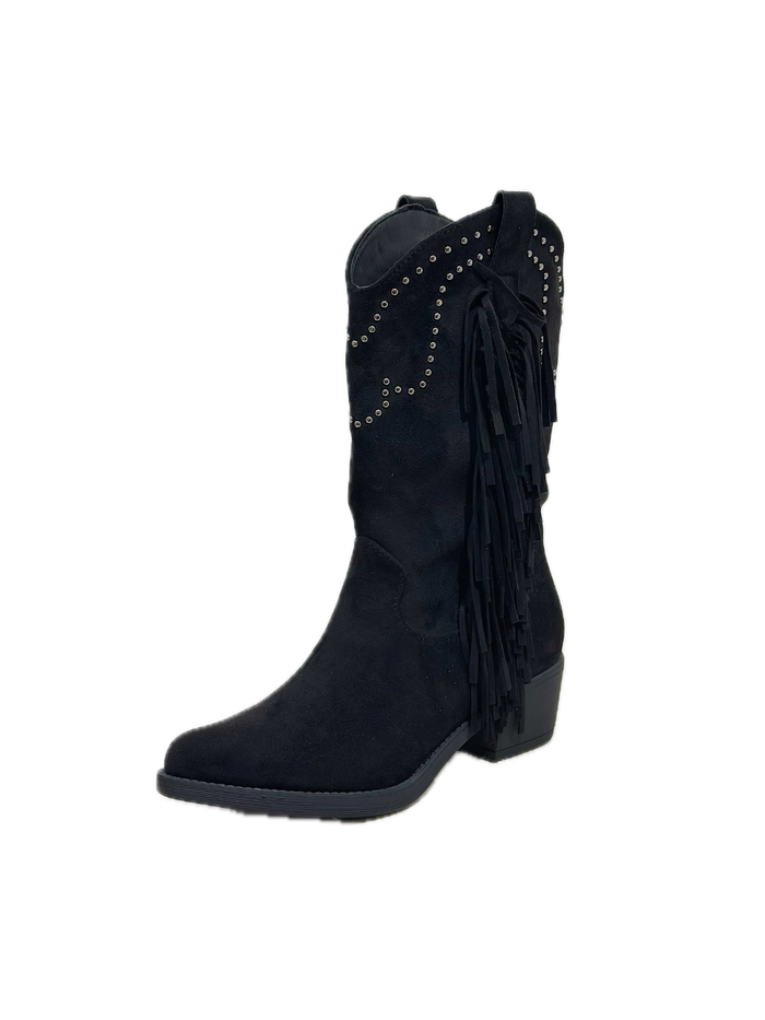 "Western" boots black