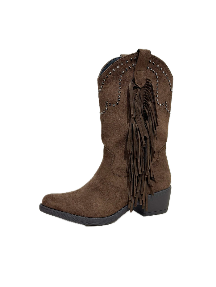 "Western" boots brown