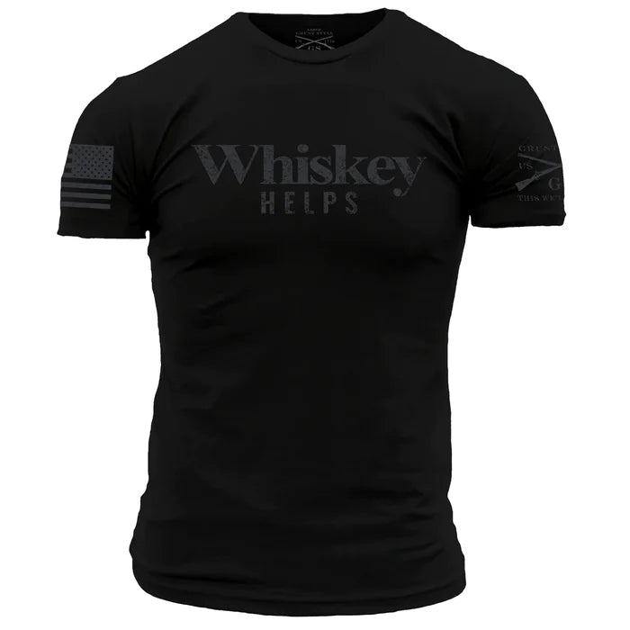 Grunt Style Whiskey Helps graphic tee in black