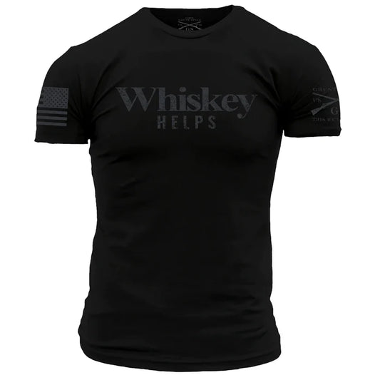 Grunt Style Whiskey Helps graphic tee in black
