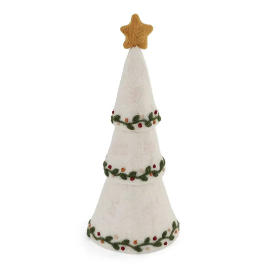 White | 3 in 1 Christmas Tree with Embroidery