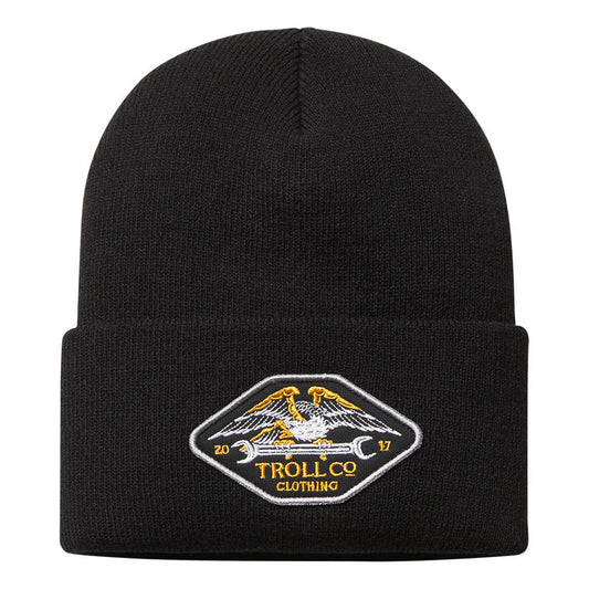 Troll Co. Wing Spanner beanie in black