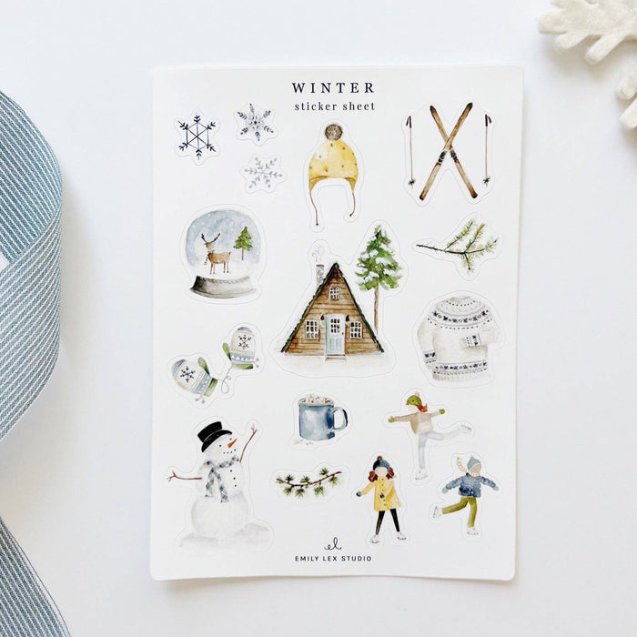 Winter sticker sheets