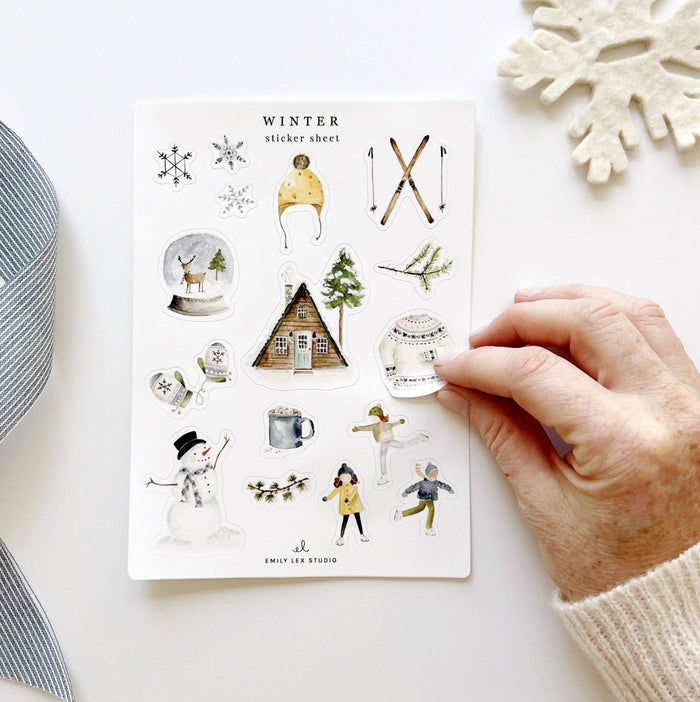 Winter sticker sheets