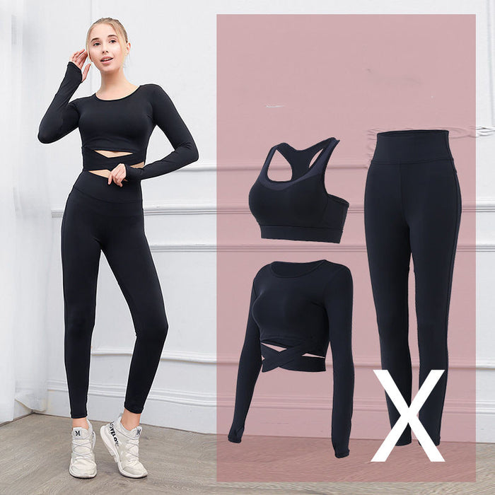 Women Running Quick-drying Sports Suit-2