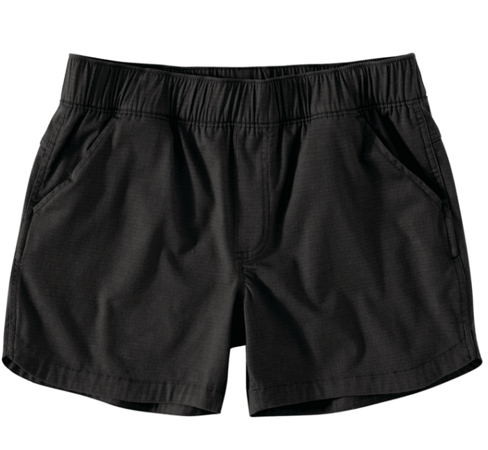 Carhartt women's Force relaxed fit ripstop work short in black