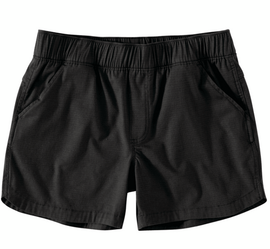 Carhartt women's Force relaxed fit ripstop work short in black