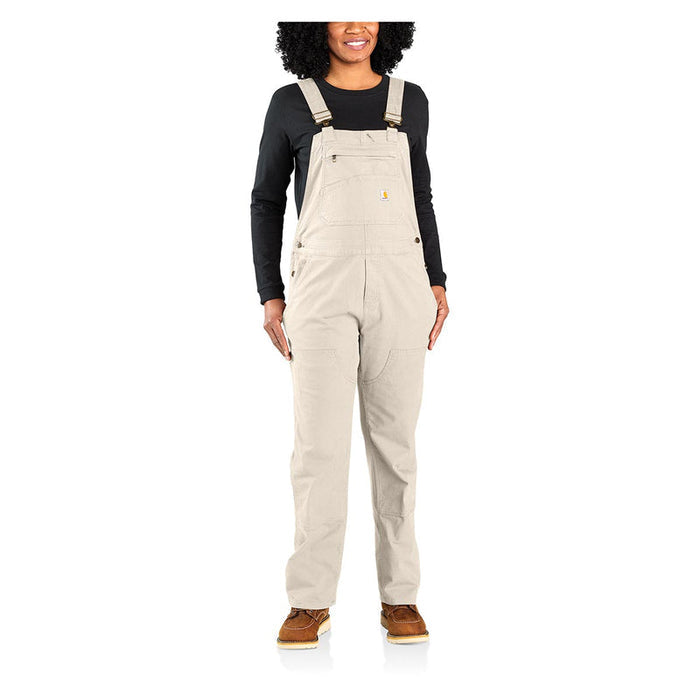 Carhartt women's natural canvas bib overall, further product image