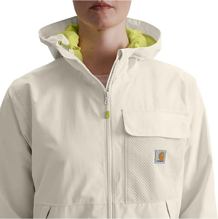 Carhartt women's Storm Defender packable jacket in chalk, further product image