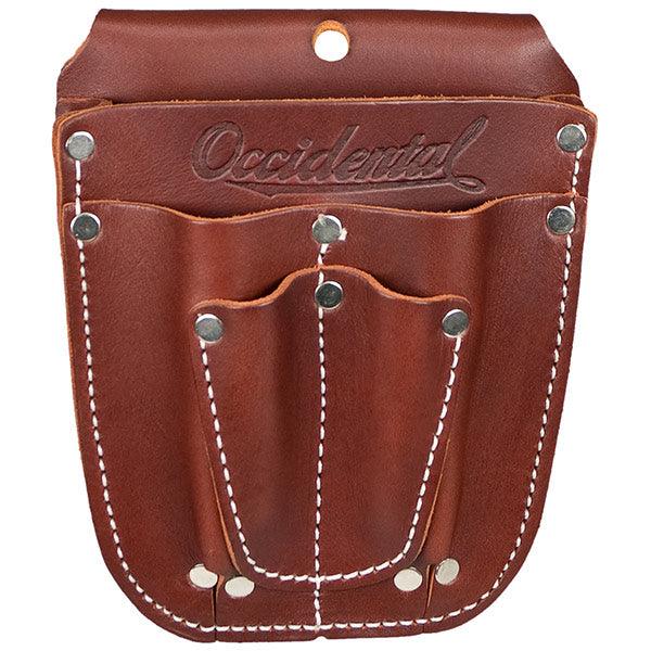 Occidental Leather Work Forged belt caddy in tan leather