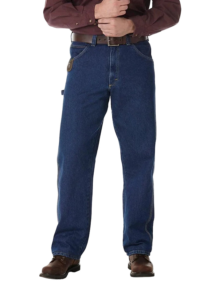 Wrangler Workhorse relaxed fit jean in antique indigo denim, alternate product view