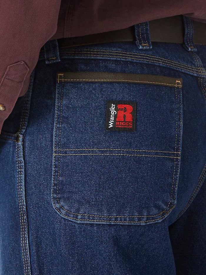 Antique indigo Wrangler Workhorse relaxed fit jean, additional alternate view