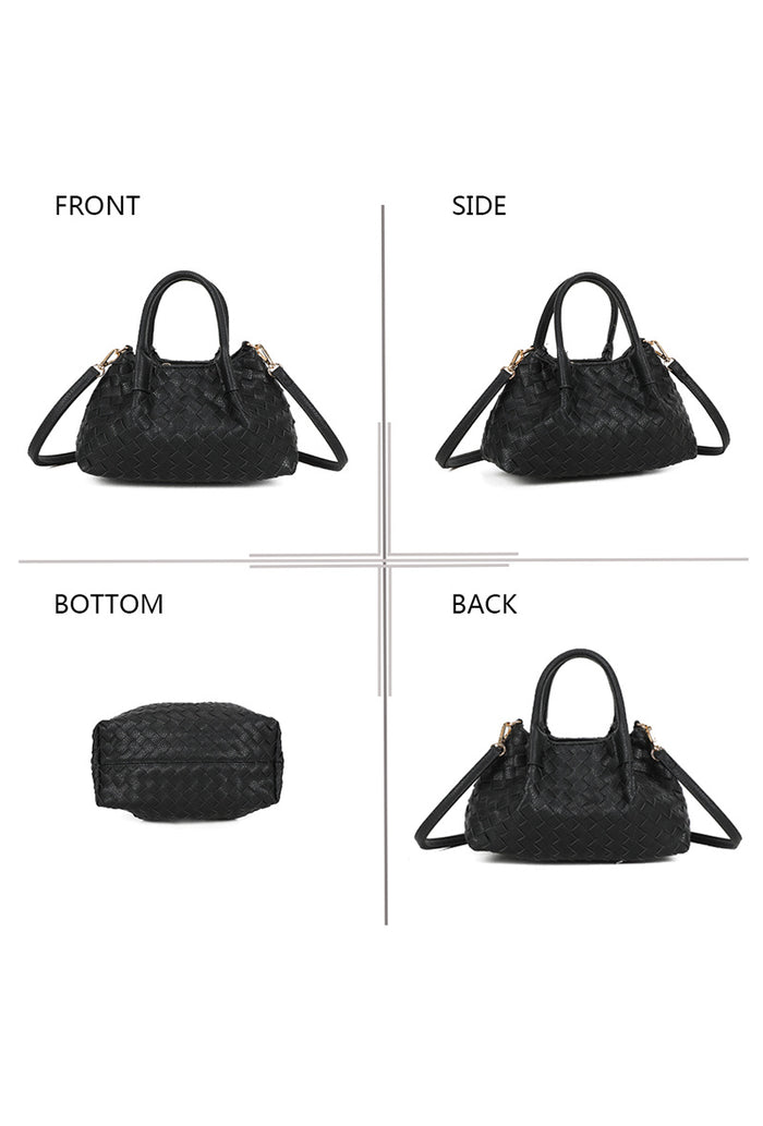 "Woven" bag black