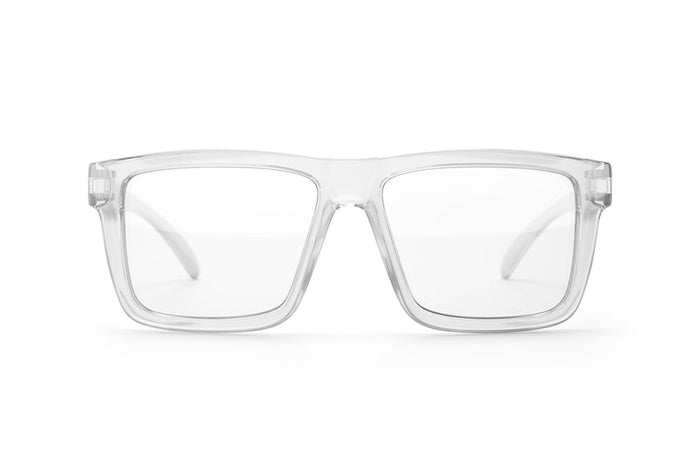 Front view of the Heat Wave XL Vise Z87 vapor clear safety glasses