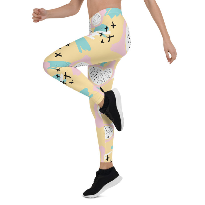 Yellow Memphis Print Leggings - Bloom Seventy Seven