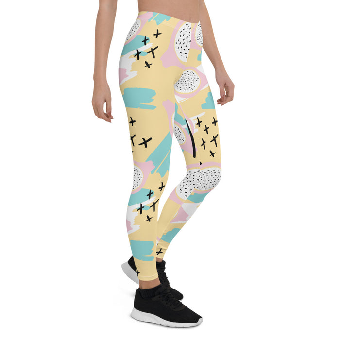 Yellow Memphis Print Leggings - Bloom Seventy Seven