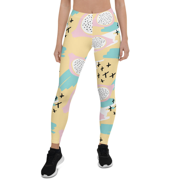 Yellow Memphis Print Leggings - Bloom Seventy Seven