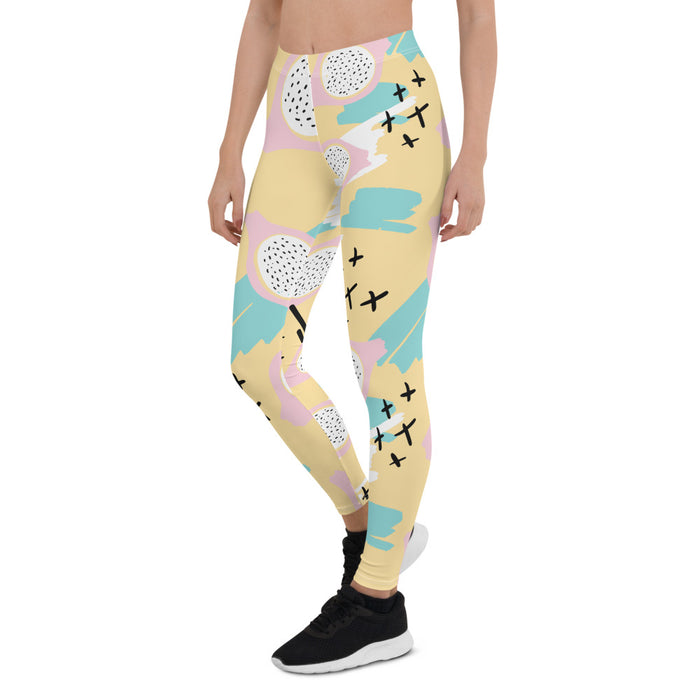 Yellow Memphis Print Leggings - Bloom Seventy Seven