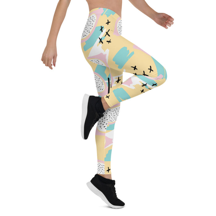 Yellow Memphis Print Leggings - Bloom Seventy Seven